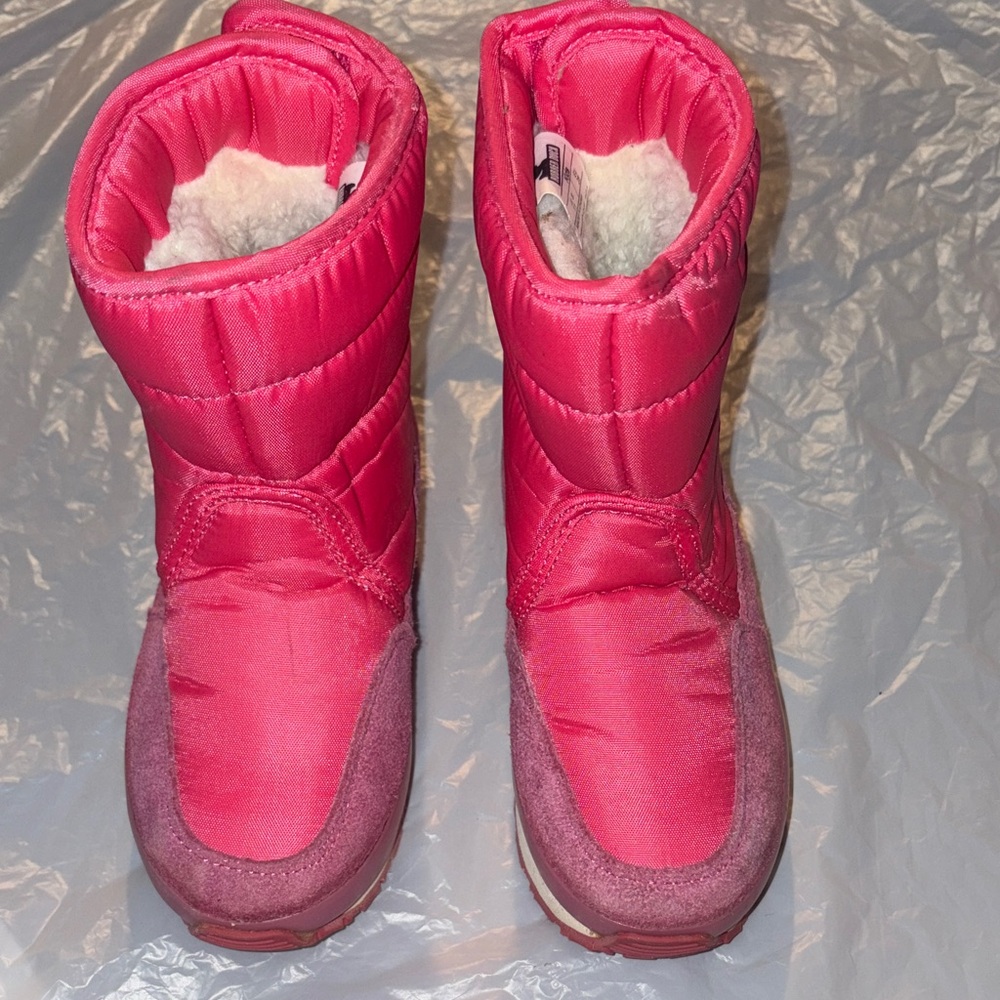 Kids Pink/Purple Snow Boots